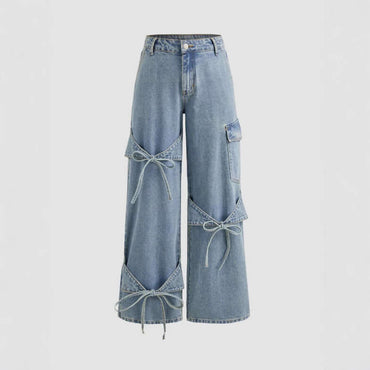 Wide-Leg Denim Jeans | High-Waist Relaxed Straight Trousers