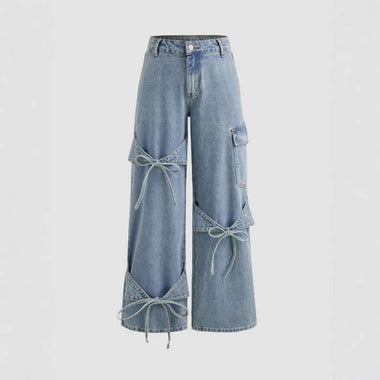 Wide-Leg Denim Jeans | High-Waist Relaxed Straight Trousers