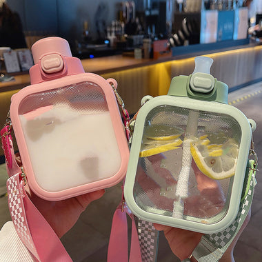 Fashion Portable Straw Cup | Minimalist Aesthetic Travel Tumbler