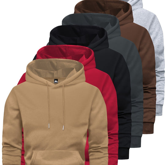 Men’s 6-Piece Hoodie Multi-Pack | High-Velocity Solid Color Movement Hub