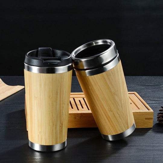 Bamboo Fiber Coffee Cup | Eco-Friendly Reusable Travel Mug