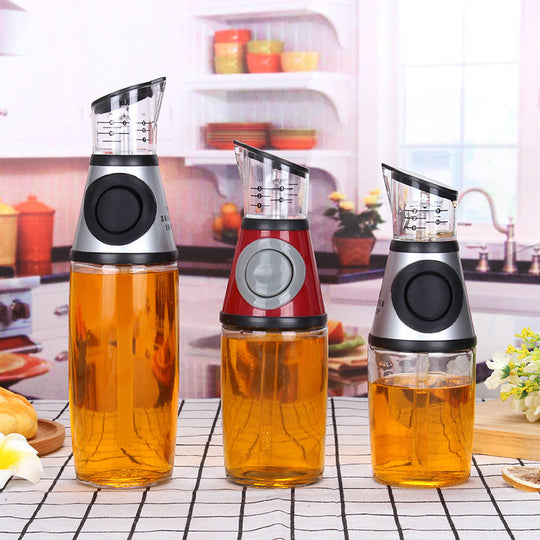 500ml Precision Glass Oil Bottle | Measurable Soy Sauce Dispenser