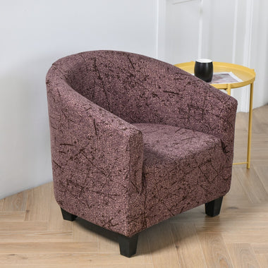 Elastic Round Sofa Cover | High-Stability Spandex Single Seat Shield