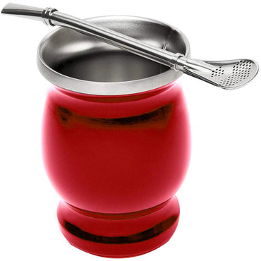 Insulated Stainless Steel Mate Cup | 8oz Double-Wall Yerba Tea Gourd