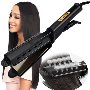 Wide-Plate Alloy Hair Straightener | Professional 10-Tier Precision Iron