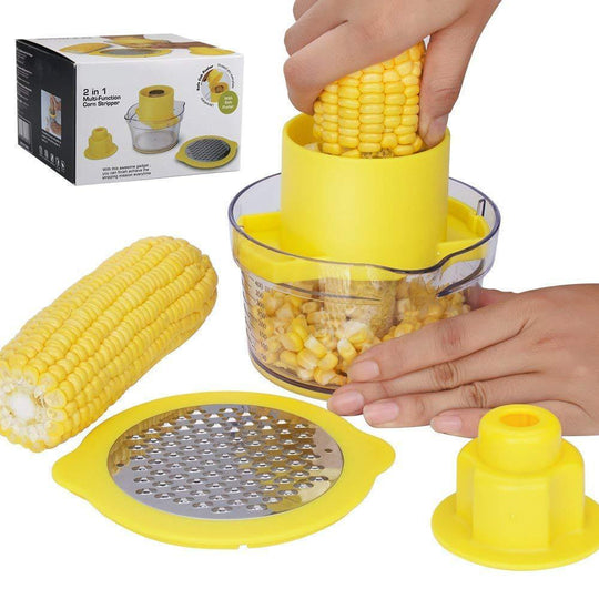Corn Kernel Peeler Tool | Stainless Steel Cob Stripping Artifact