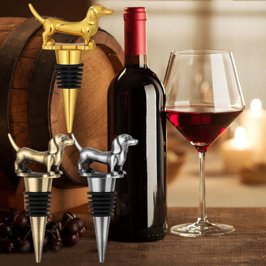 Dachshund Silicone Wine Stopper | Leak-Proof Bottle Sealer