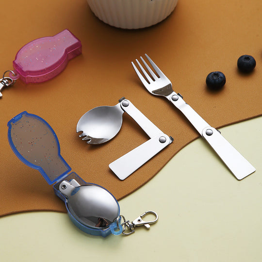 Folding Spoon | High-Stability Portable Stainless Steel Travel Tool