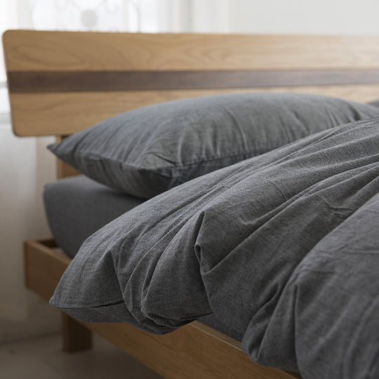 Washed Cotton Dormitory Bed Sheet | Soft Minimalist Single-Color Bedding