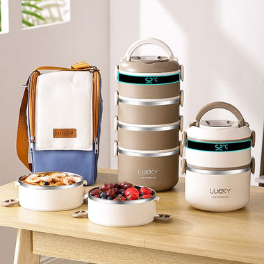 Insulated 304 Stainless Steel Bento Box | Multi-Layer Lunch System