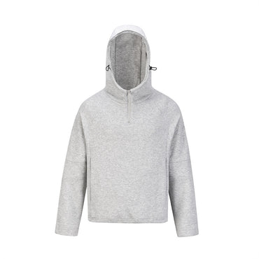 All-Matching Solid Hoodie | Half-Zip Loose Casual Movement Hub