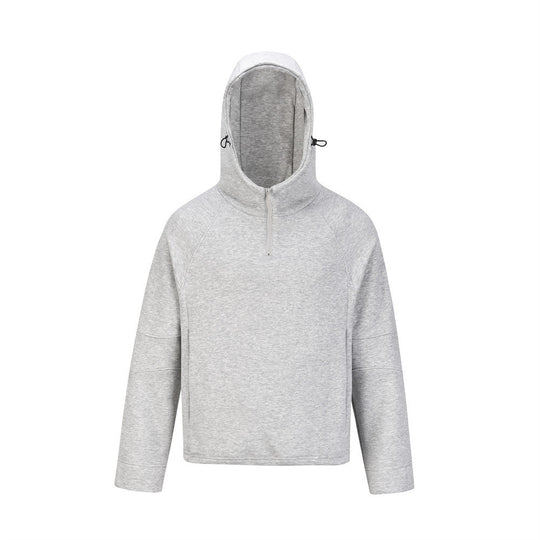 All-Matching Solid Hoodie | Half-Zip Loose Casual Movement Hub