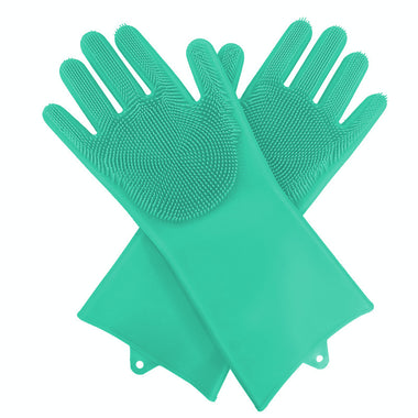 Heavy-Duty Silicone Gloves | Heat-Resistant Non-Slip Cleaning Pair