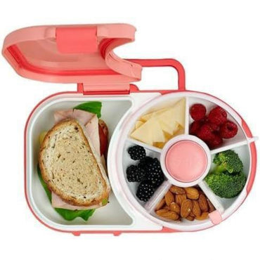 Rotating Snack Box | Flower-Petal Multi-Compartment Tray