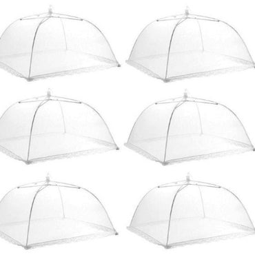 Rectangular Mesh Dish Cover | Large Food Shield with Washable Net