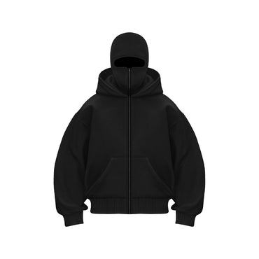 Double-Hood Fleece Sweater | High-Thermal Unique Design Hooded Hub