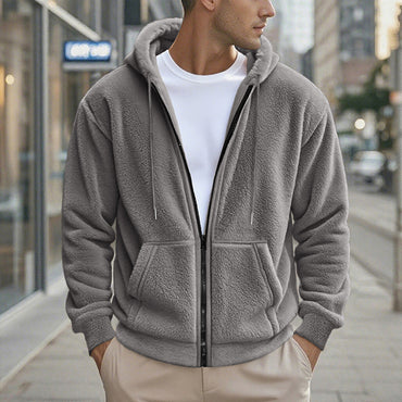Men’s Hooded Cardigan Jacket | High-Velocity Loose Casual Outer-Hub