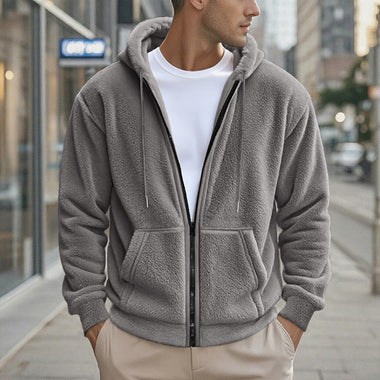 Men’s Hooded Cardigan Jacket | High-Velocity Loose Casual Outer-Hub