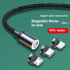 Câble de données magnétique à charge rapide trois en un