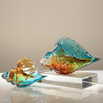 Lichte luxe gekleurde glazuur kleurrijke schelp decoratie decoraties