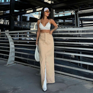 A- Line Midi Dress Women's Fashion Spring And Summer