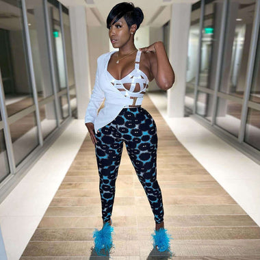 Milk Silk Printed Leggings | Ultra-Smooth High-Definition Graphic Pants