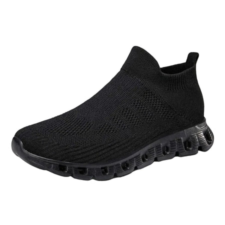 Casual Solid Color Flying Woven Sports Shoes Men Lightweight Breathable Mesh Shoes Summer Sneakers
