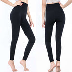 FallWinter hot-selling seamless black leggings for ladies, high elasticity, ideal for hip lifting and stylish comfort.