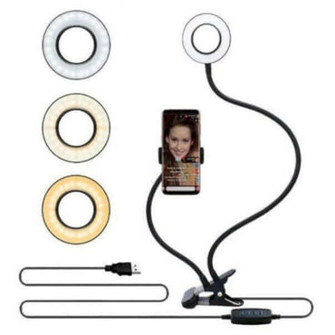LED Selfie Ring Light | Adjustable Studio Media Node