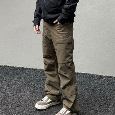 Loose Pleated 3D Cutting Tactical Soft Shell Functional Casual Pants