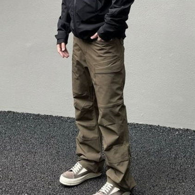 Loose Pleated 3D Cutting Tactical Soft Shell Functional Casual Pants