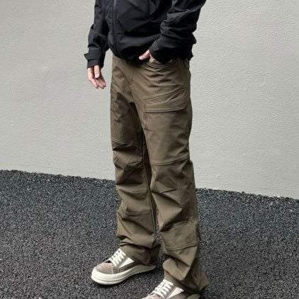 Loose Pleated 3D Cutting Tactical Soft Shell Functional Casual Pants