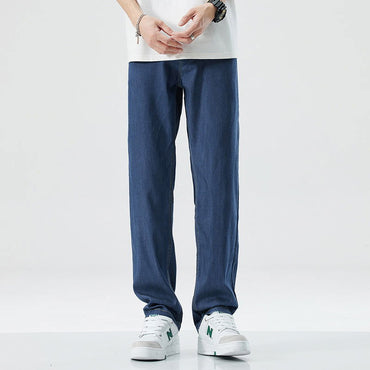 Men's Loose Straight Ice Silk Leisure Jeans