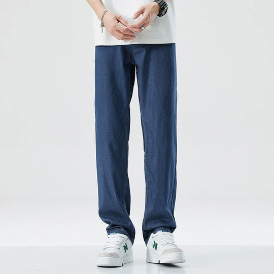 Men's Loose Straight Ice Silk Leisure Jeans