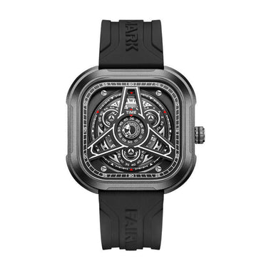 Square Silicone Sport Watch | 44mm Quartz Impact-Resistant Timepiece