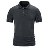 Men's Sunken Stripe Lapel Short Sleeve