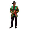 Printed Men's Suit Jacket Autumn And Winter Without Slit