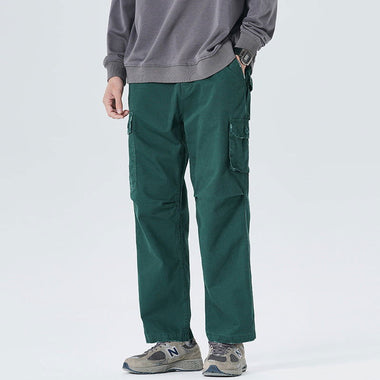 Retro Men's Loose Casual Pants Multi-pocket Cargo Pants
