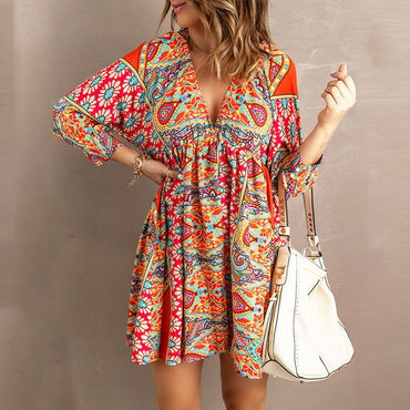 Open Back Flowy Party Dress | Sleeveless Elegant Mid-Length Skirt