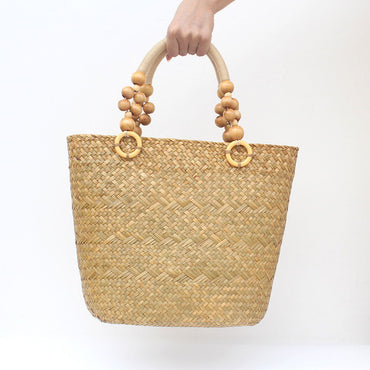 Straw Handbag Retro Large Capacity