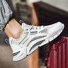 Summer hollow mesh running youth sneakers in white with stylish design, perfect for casual sports activities.