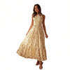 Hand-Painted Off-Shoulder Swing Dress featuring a light, airy design perfect for summer