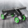 Women fitness roller with foam handles and wear-proof wheels, ideal for abdominal workouts.