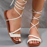 Women's Fashion Casual Strap Woven type Strap Sandals