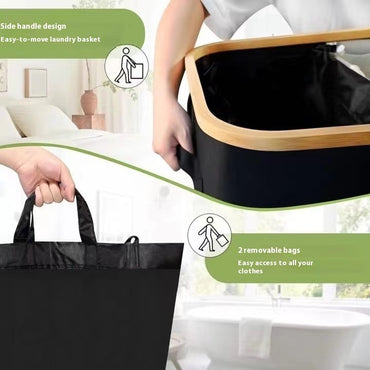 Oxford Cloth Laundry Bin | Reinforced Dustproof Storage Unit