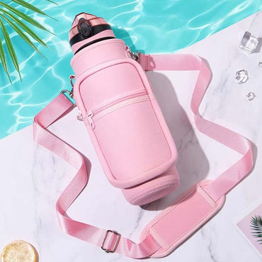 Crossbody Water Bottle Strap | Hands-Free Portable Bottle Cover