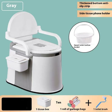 Serenity Home Commode | Discreet Odor-Seal Care Suite