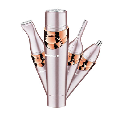 4-in-1 Total Grooming Station | Multi-Effect USB Electric Shaver Kit