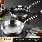 316 Stainless Steel Honeycomb Non-stick Pan