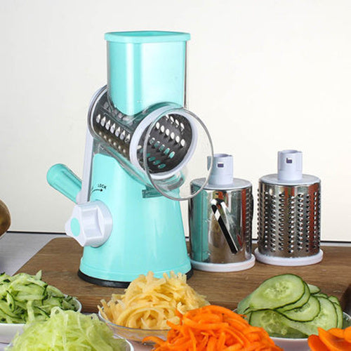 Manual Rotary Mandoline | Multifunctional Vegetable & Cheese Slicer